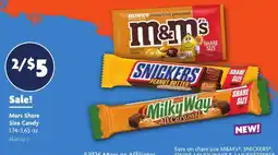 Family Dollar Mars Share Size Candy offer