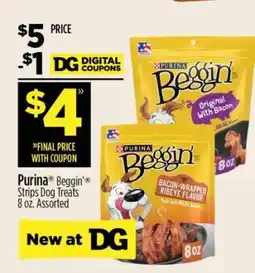 Dollar General Purina Beggin' Strips Dog Treats offer