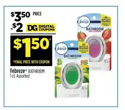 Dollar General Febreze Bathroom offer
