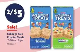 Family Dollar Kellogg's Rice Krispies Treats offer