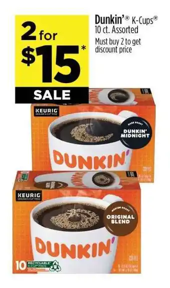 Dollar General Dunkin' K-Cups offer