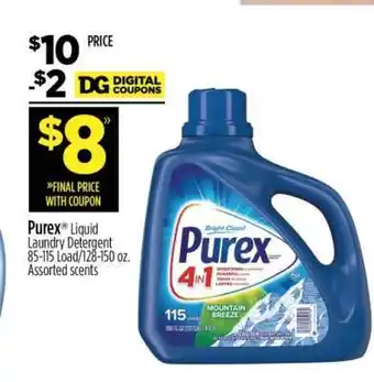 Dollar General Purex Liquid Laundry Detergent offer