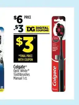 Dollar General Colgate Optic White Toothbrushes offer