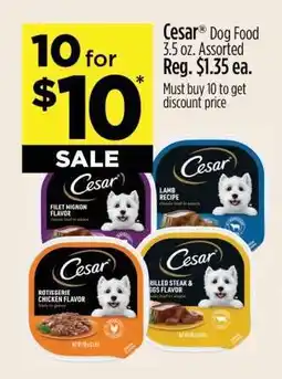 Dollar General Cesar Dog Food 3.5 oz. Assorted offer