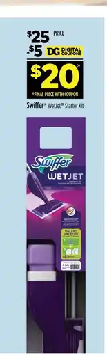 Dollar General Swiffer WetJet Starter Kit offer