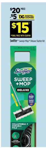 Dollar General Swiffer Sweep+Mop Deluxe Starter Kit offer