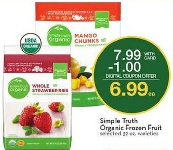 Mariano's Simple Truth Organic Frozen Fruit offer