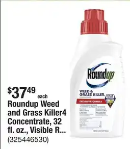 The Home Depot Roundup Weed and Grass Killer4 Concentrate, 32 fl. oz., Visible Results in Hours offer
