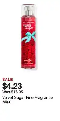Bath & Body Works Velvet Sugar Fine Fragrance Mist offer