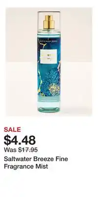 Bath & Body Works Saltwater Breeze Fine Fragrance Mist offer