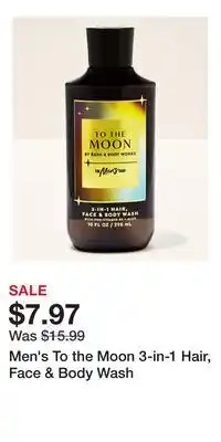 Bath & Body Works Men's To the Moon 3-in-1 Hair, Face & Body Wash offer