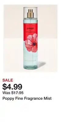 Bath & Body Works Poppy Fine Fragrance Mist offer