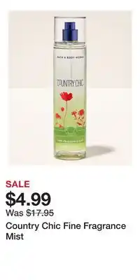Bath & Body Works Country Chic Fine Fragrance Mist offer