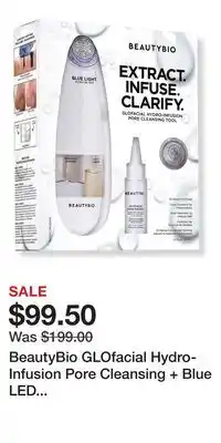 Ulta Beauty BeautyBio GLOfacial Hydro-Infusion Pore Cleansing + Blue LED Clarifying Tool offer