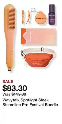 Ulta Beauty Wavytalk Spotlight Sleek Steamline Pro Festival Bundle offer
