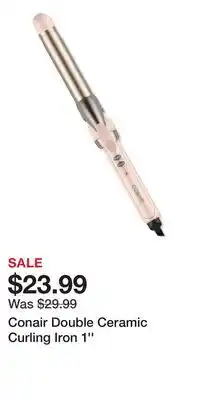 Ulta Beauty Conair Double Ceramic Curling Iron 1'' offer