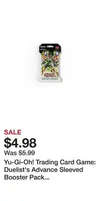 Game Stop Yu-Gi-Oh! Trading Card Game: Duelist's Advance Sleeved Booster Pack (10 Cards per Pack) offer