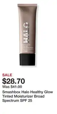 Ulta Beauty Smashbox Halo Healthy Glow Tinted Moisturizer Broad Spectrum SPF 25 offer