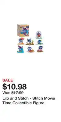 Game Stop Lilo and Stitch - Stitch Movie Time Collectible Figure offer