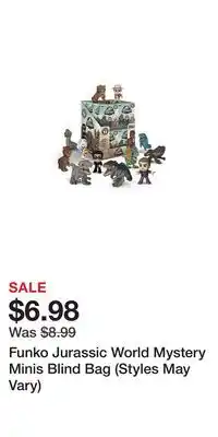 Game Stop Funko Jurassic World Mystery Minis Blind Bag (Styles May Vary) offer