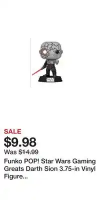 Game Stop Funko POP! Star Wars Gaming Greats Darth Sion 3.75-in Vinyl Figure GameStop Exclusive offer