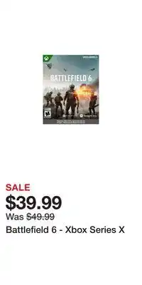 Game Stop Battlefield 6 - Xbox Series X offer