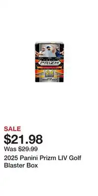 Game Stop 2025 Panini Prizm LIV Golf Blaster Box offer