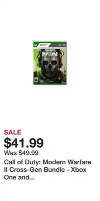 Game Stop Call of Duty: Modern Warfare II Cross-Gen Bundle - Xbox One and Xbox Series X/S offer