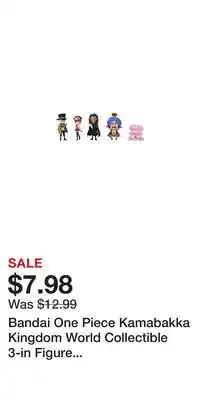 Game Stop Bandai One Piece Kamabakka Kingdom World Collectible 3-in Figure (Styles May Vary) offer