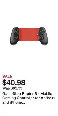 Game Stop GameStop Raptor 8 - Mobile Gaming Controller for Android and iPhone (USB-C) offer