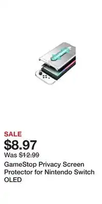 Game Stop GameStop Privacy Screen Protector for Nintendo Switch OLED offer