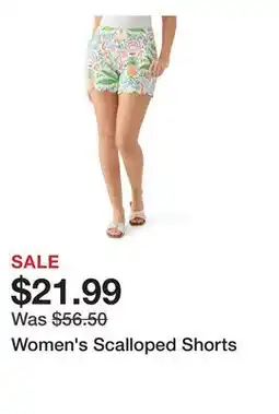 Belk Women's Scalloped Shorts offer