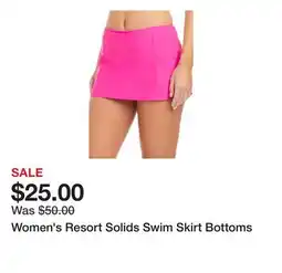 Belk Women's Resort Solids Swim Skirt Bottoms offer