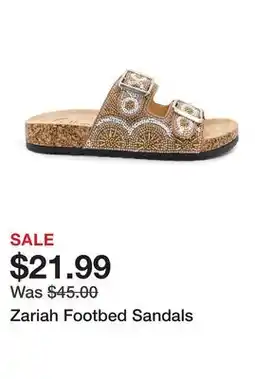 Belk Zariah Footbed Sandals offer