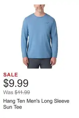 Costco Hang Ten Men's Long Sleeve Sun Tee offer