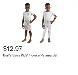 Costco Burt's Bees Kids' 4-piece Pajama Set offer