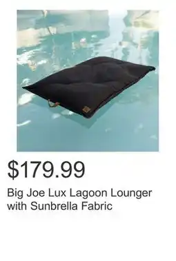 Costco Big Joe Lux Lagoon Lounger with Sunbrella Fabric offer
