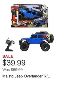 Costco Maisto Jeep Overlander R/C offer