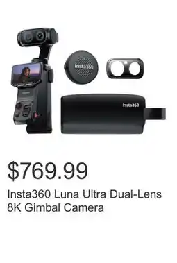 Costco Insta360 Luna Ultra Dual-Lens 8K Gimbal Camera offer