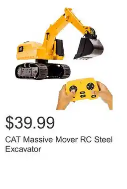 Costco CAT Massive Mover RC Steel Excavator offer