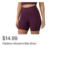 Costco Fabletics Women's Bike Short offer
