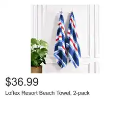 Costco Loftex Resort Beach Towel, 2-pack offer