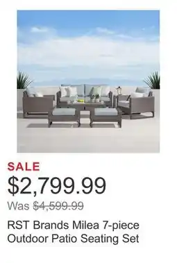 Costco RST Brands Milea 7-piece Outdoor Patio Seating Set offer