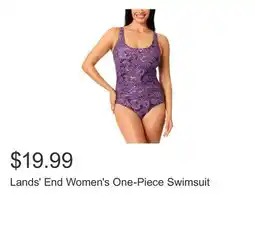 Costco Lands' End Women's One-Piece Swimsuit offer
