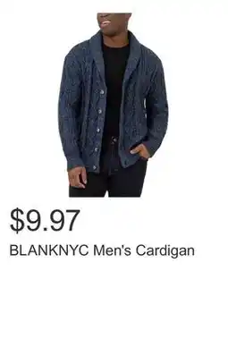 Costco BLANKNYC Men's Cardigan offer