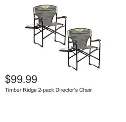 Costco Timber Ridge 2-pack Director's Chair offer