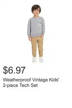 Costco Weatherproof Vintage Kids' 2-piece Tech Set offer