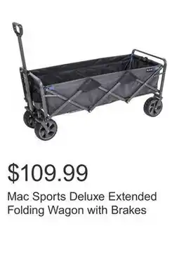 Costco Mac Sports Deluxe Extended Folding Wagon with Brakes offer