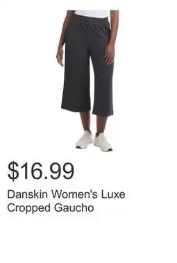 Costco Danskin Women's Luxe Cropped Gaucho offer