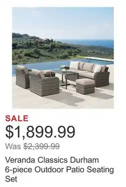 Costco Veranda Classics Durham 6-piece Outdoor Patio Seating Set offer